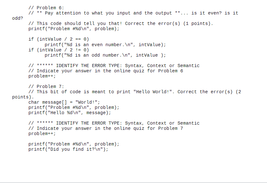 Solved Fix the errors, turn it in rename the file with your | Chegg.com