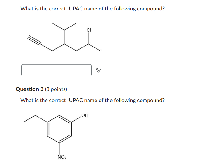 Solved What is the correct IUPAC name of the following | Chegg.com