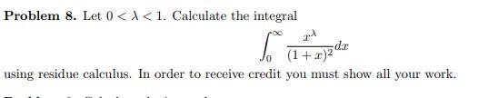 Solved Problem 8. Let 0 | Chegg.com