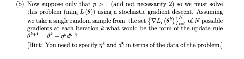 Solved = 4. Consider the non-linear regression problem of | Chegg.com
