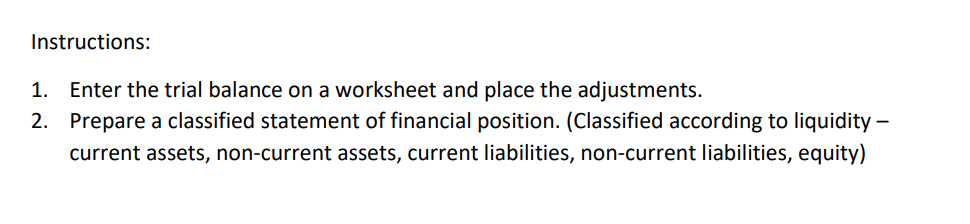 Solved B. The Trial Balance Columns Of The Worksheet For B | Chegg.com