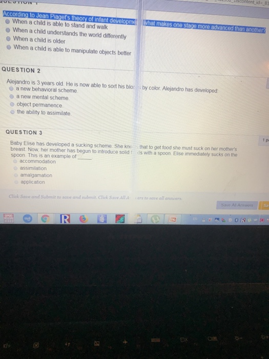 Solved icontent ida 81 ccording to Jean Piaget s theory of Chegg