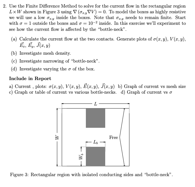 Solved = 2. Use the Finite Difference Method to solve for | Chegg.com