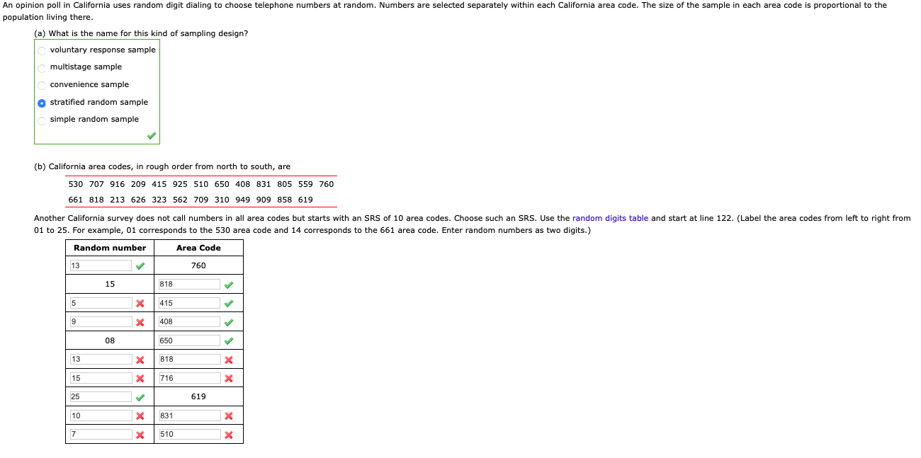 Solved An Opinion Poll In California Uses Random Digit Chegg Com