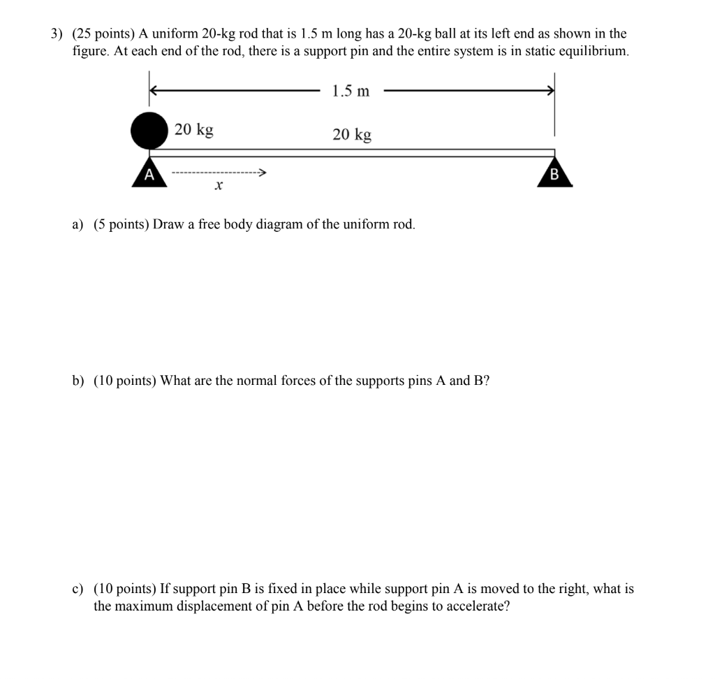 solved-25-points-a-uniform-20-kg-rod-that-is-1-5-m-long-chegg