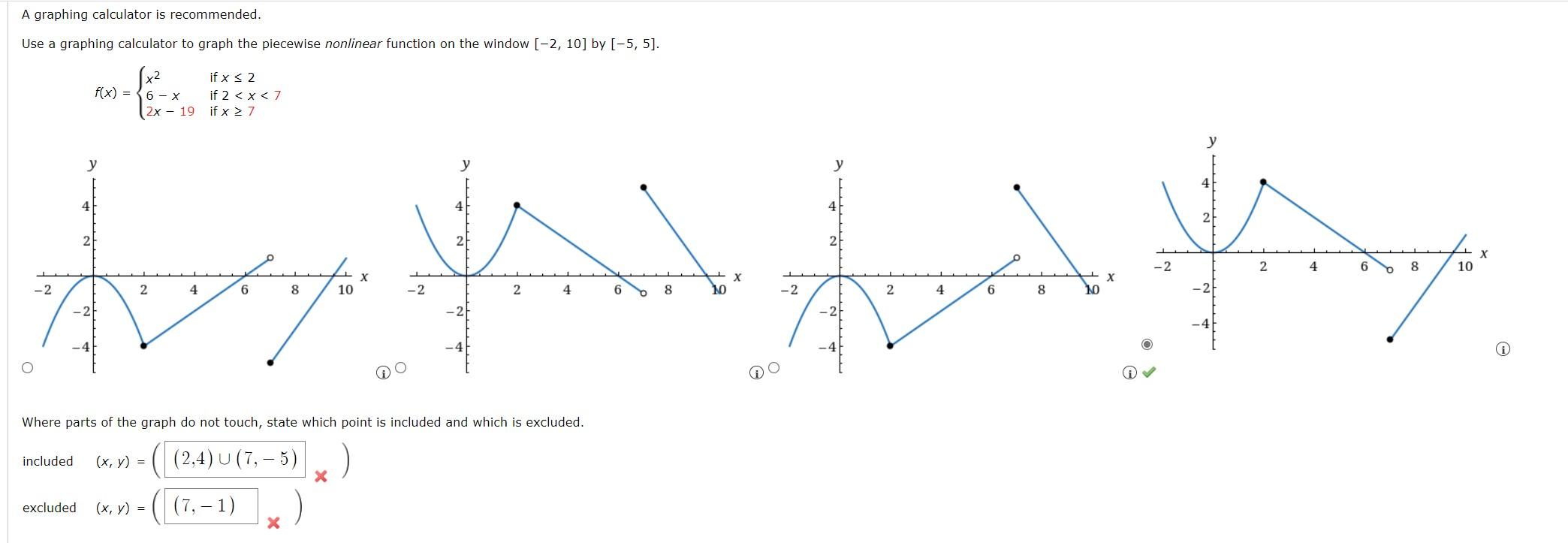 Solved A graphing calculator is recommended. Use a graphing | Chegg.com