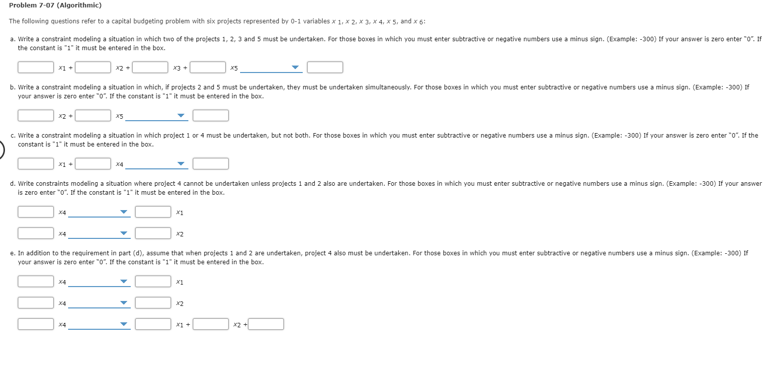 Solved Problem 7 07 Algorithmic The Following Questions Chegg Com