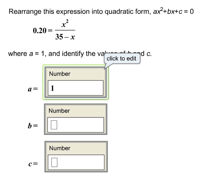 Solved Rearrange This Expression Into Quadratic Form Ax2 7010