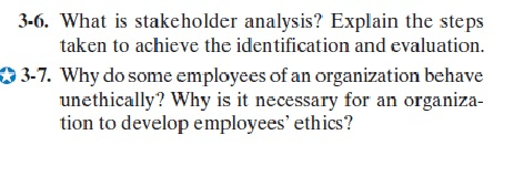 Solved 3-6. What is stakeholder analysis? Explain the steps | Chegg.com