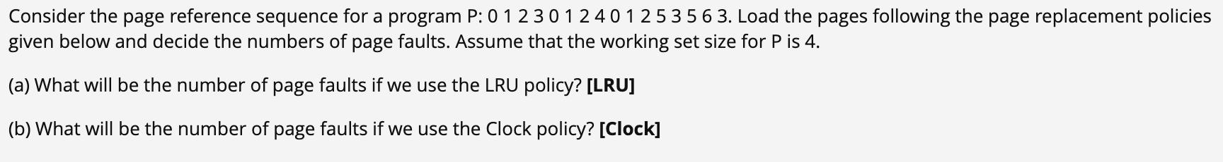 Solved Consider The Page Reference Sequence For A Program P: | Chegg.com