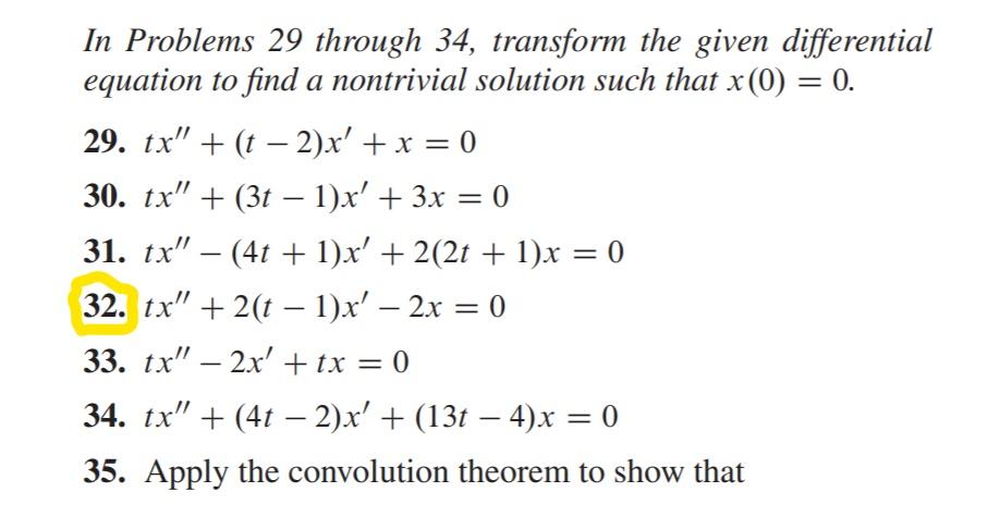 Solved In Problems 29 through 34, transform the given | Chegg.com