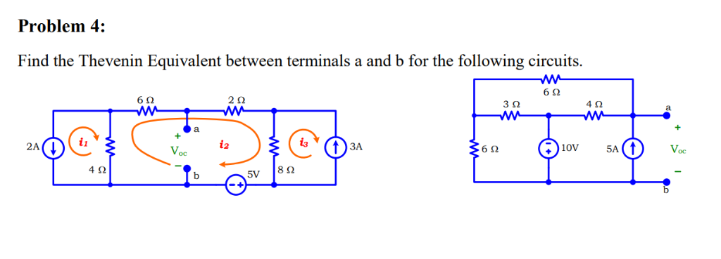 Solved Problem 4: Find the Thevenin Equivalent between | Chegg.com
