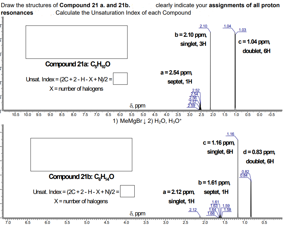 Solved Draw The Structures Of Compound 21 A. And 21b. | Chegg.com