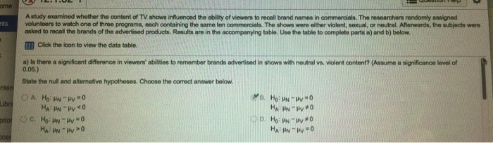 Solved b) Find a 90% confidence interval for the difference. | Chegg.com