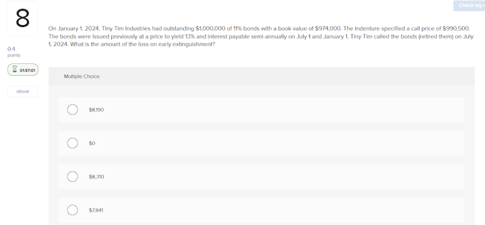 Solved On January 1, 2024, Tiny Tim Industries Had | Chegg.com