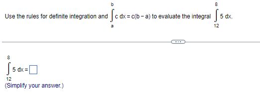 Solved Use the rules for definite integration and | Chegg.com