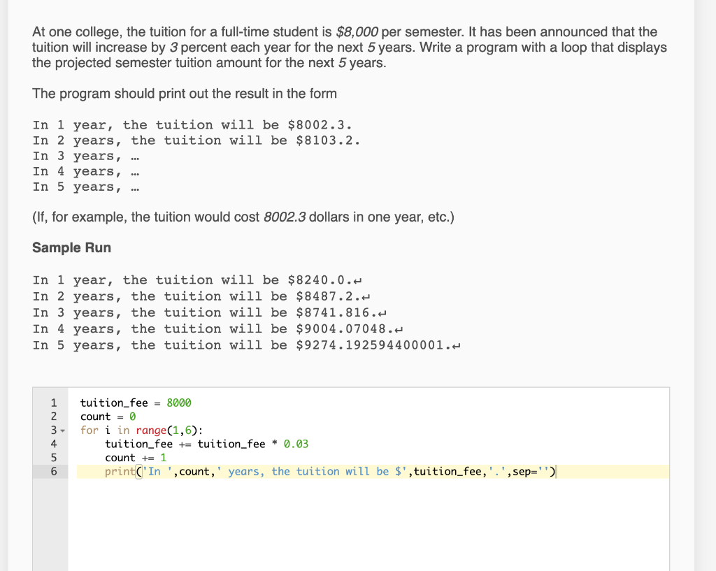 Solved At one college, the tuition for a full-time student | Chegg.com