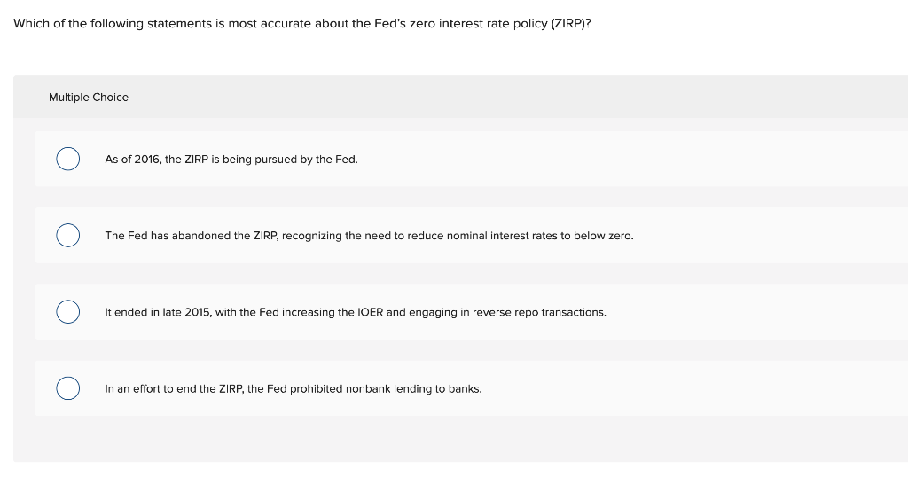 Solved Which of the following statements is most accurate
