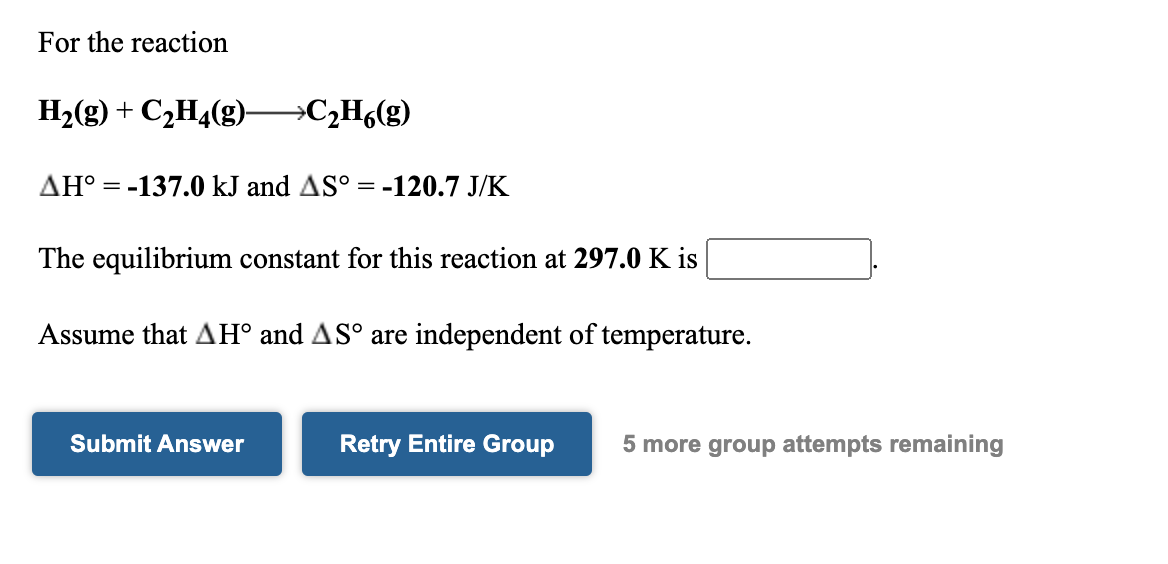 Solved A student determines the value of the equilibrium Chegg