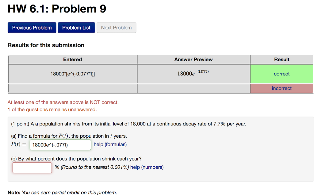 Solved I am looking for part b, I got the answer wrong a few | Chegg.com