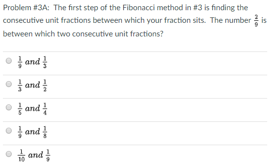 Solved Problem #3A: The first step of the Fibonacci method | Chegg.com