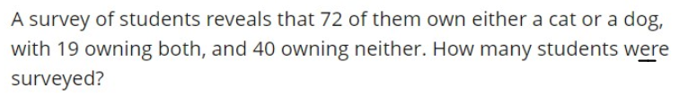 Solved A survey of students reveals that 72 of them own | Chegg.com