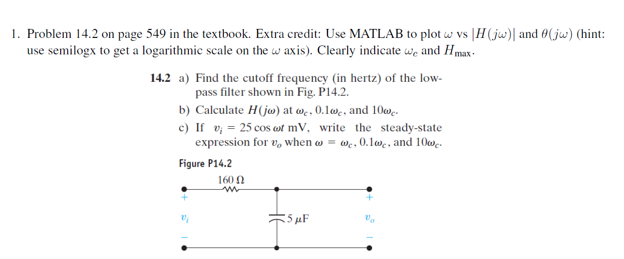 Solved You only have to show the code/graph for MATLAB. I | Chegg.com