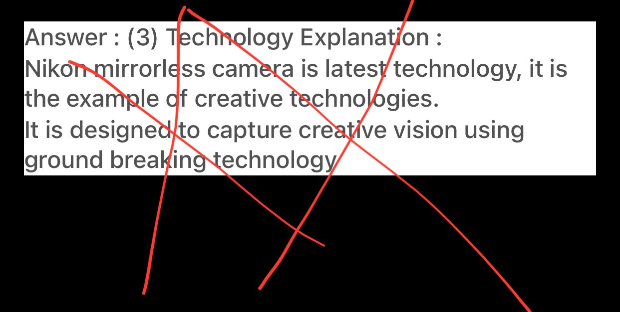Solved 2- Identify the product concept of Nikon Mirrorless | Chegg.com