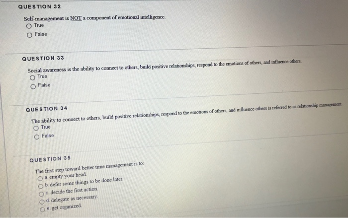 Solved QUESTION 32 management is NOT a component of | Chegg.com