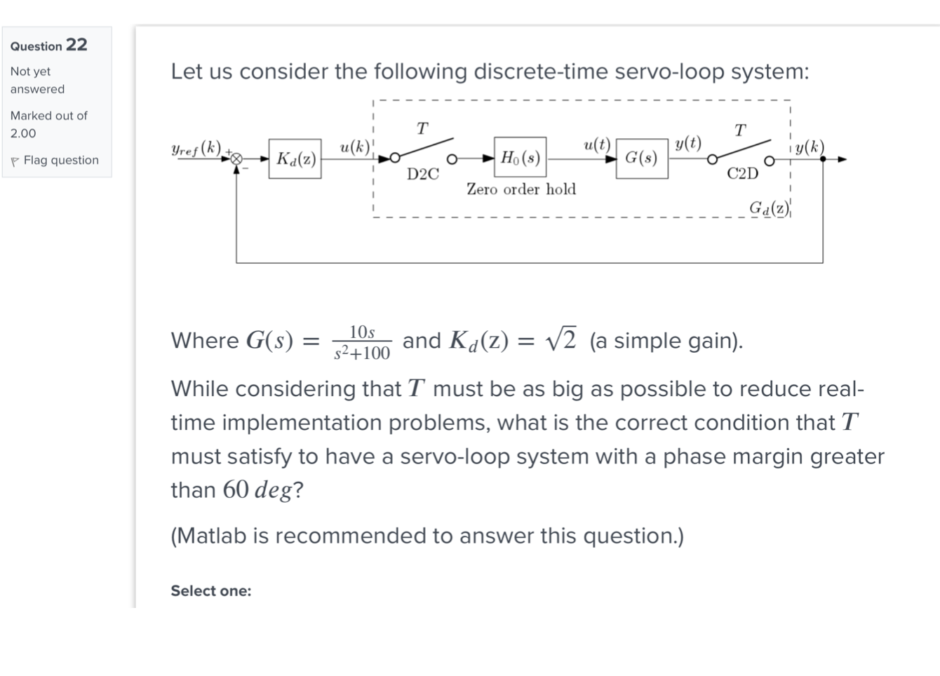 Solved Question 22 Not Yet Answered Marked Out Of 2.00 P | Chegg.com