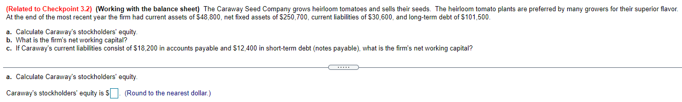 Solved (Related To Checkpoint 3.2) (Working With The Balance | Chegg.com