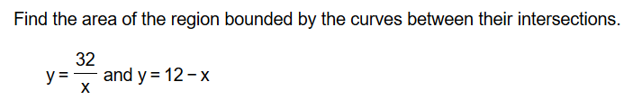 Solved Find the area of the region bounded by the curves | Chegg.com