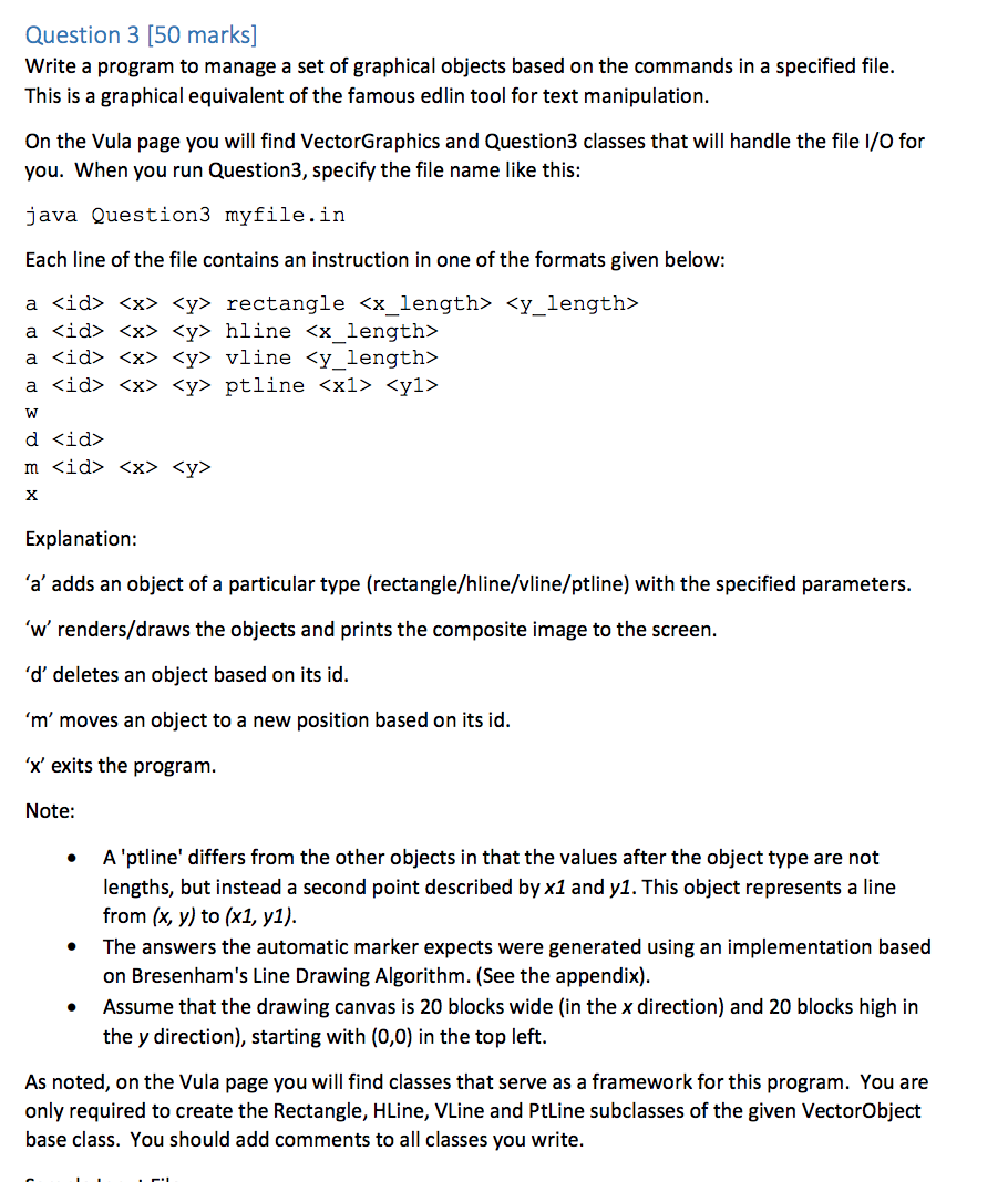 Question 3 [50 marks] Write a program to manage a set | Chegg.com