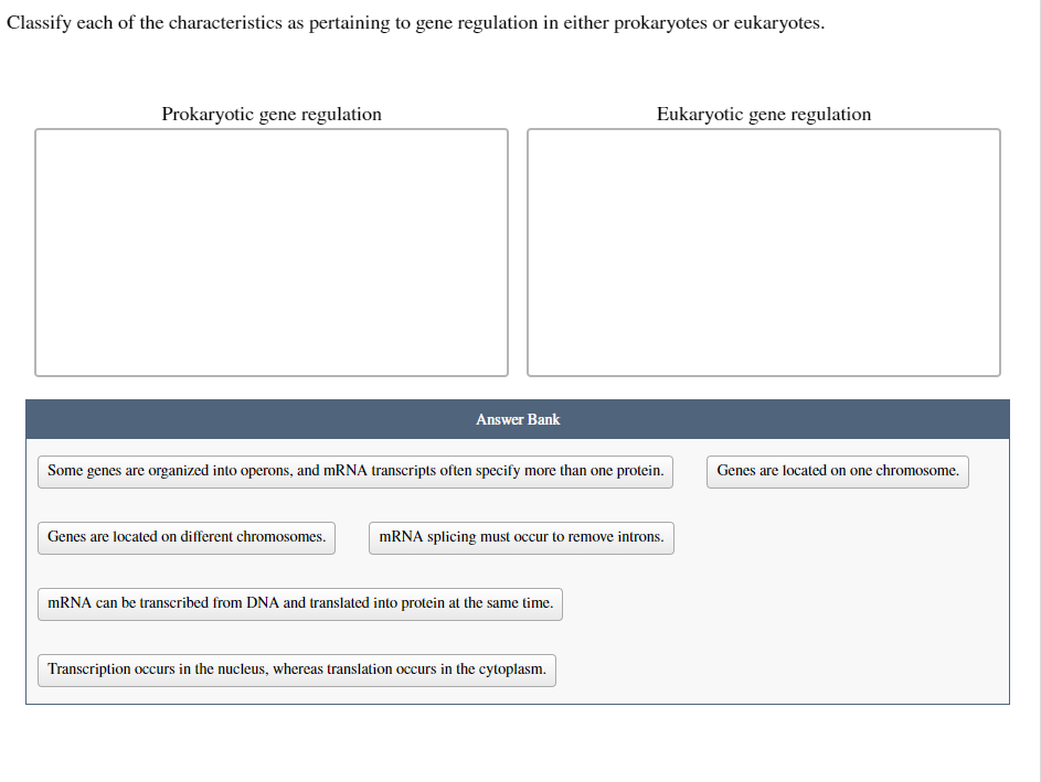 Solved Classify each of the characteristics as pertaining to | Chegg.com