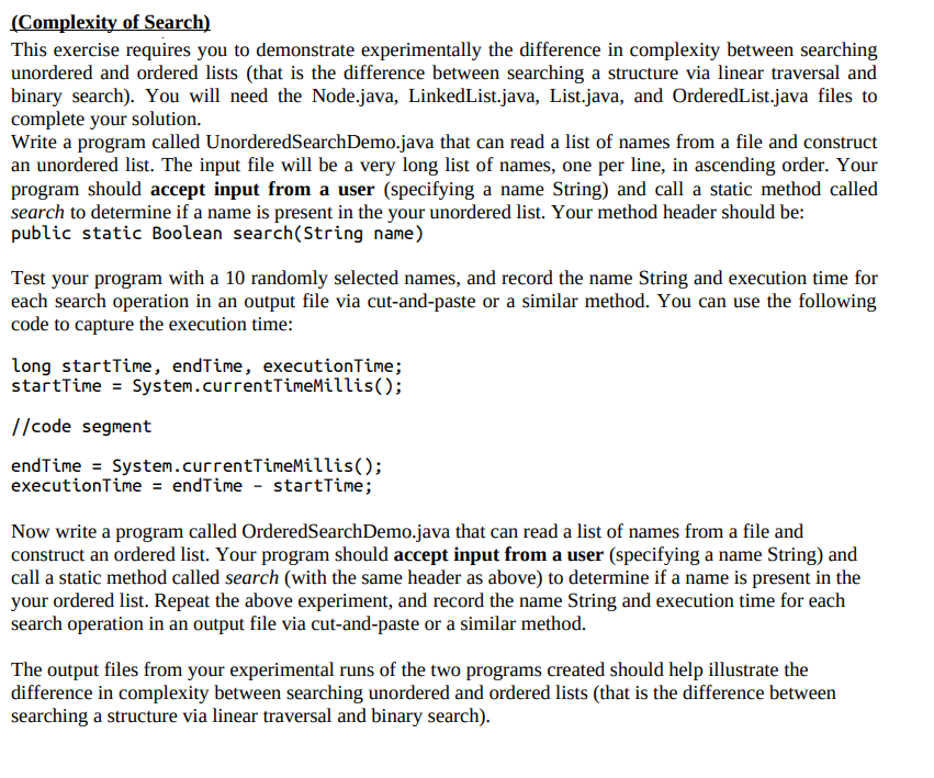 Complete the following Java exercise, support files | Chegg.com