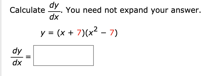 Solved Calculate dy Simplify your answer. HINT [See Examples | Chegg.com