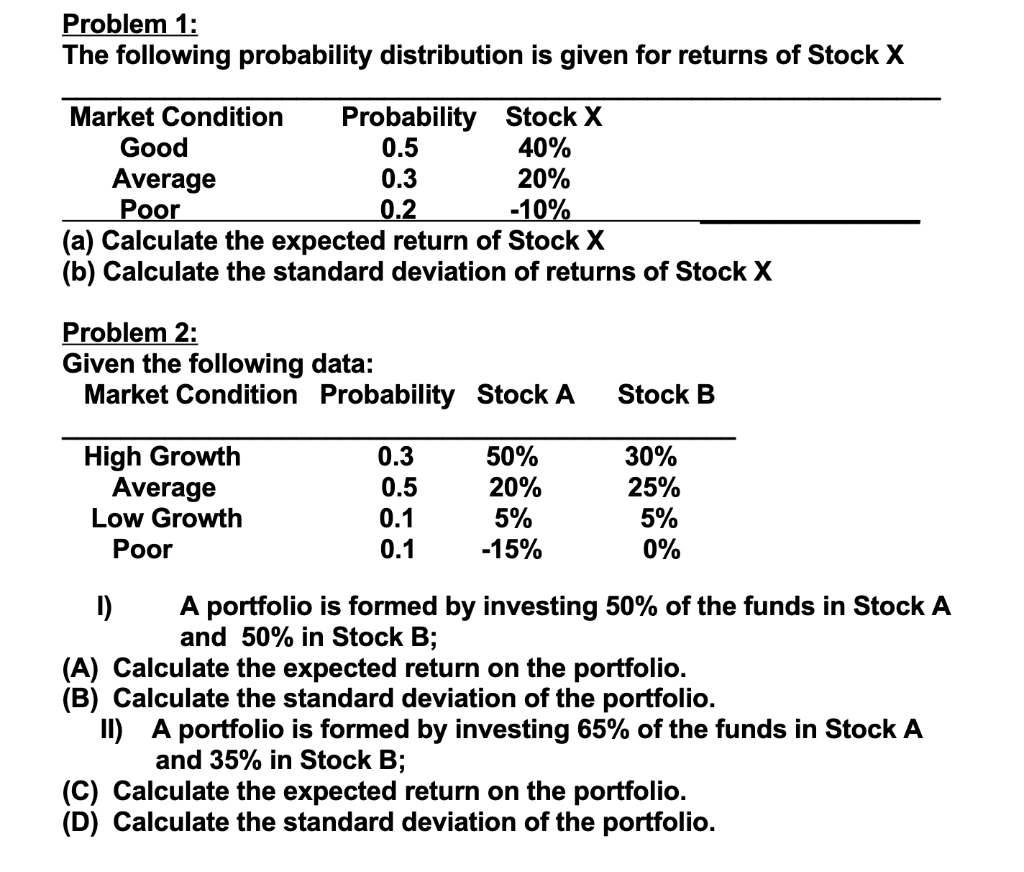 Solved Problem 1 The following probability distribution is