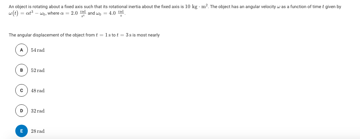 Solved An object is rotating about a fixed axis such that | Chegg.com