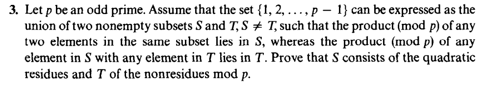 Solved 3. Let P Be An Odd Prime. Assume That The Set | Chegg.com