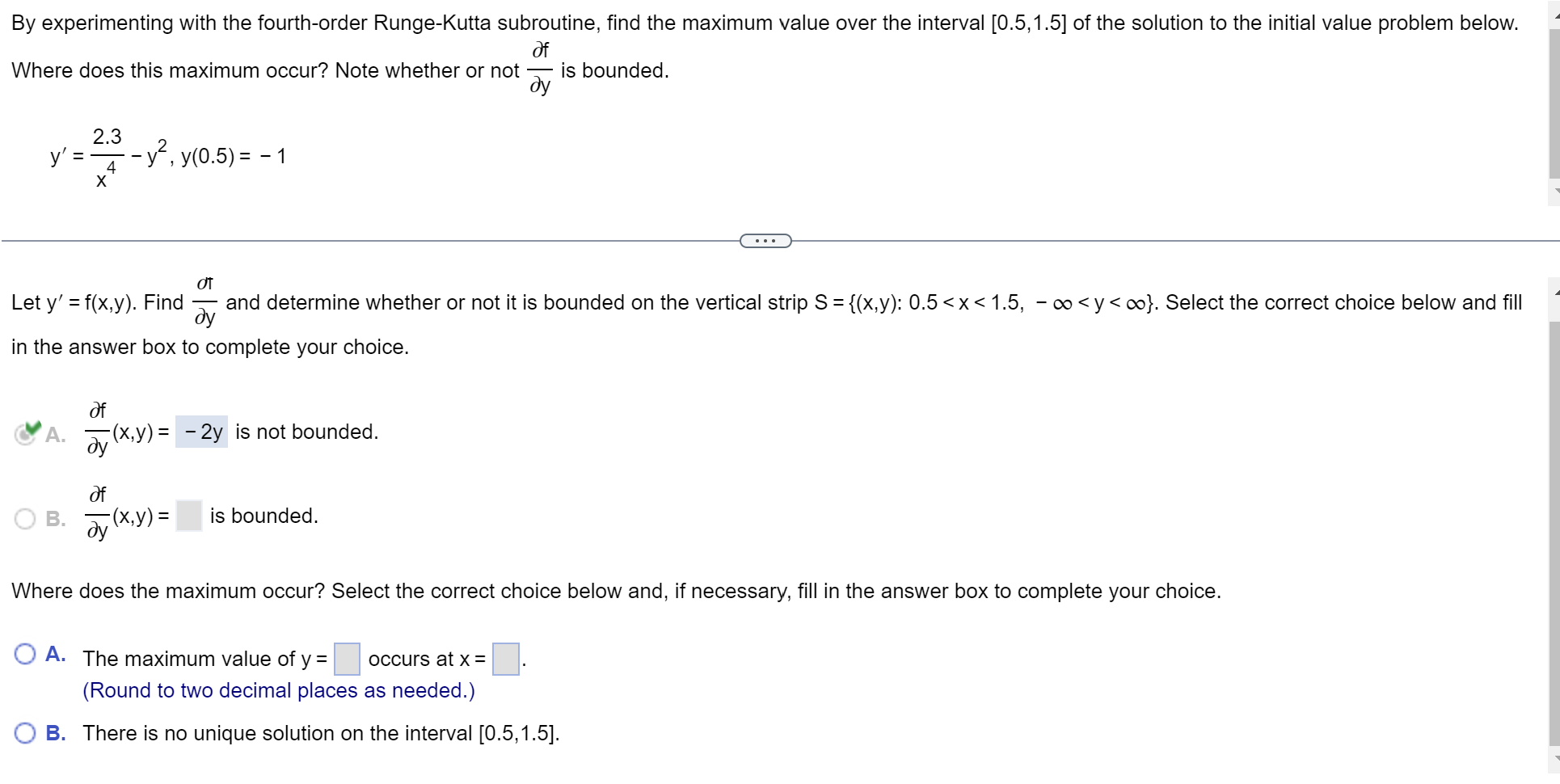 Solved By Experimenting With The Fourth-order Runge-Kutta | Chegg.com