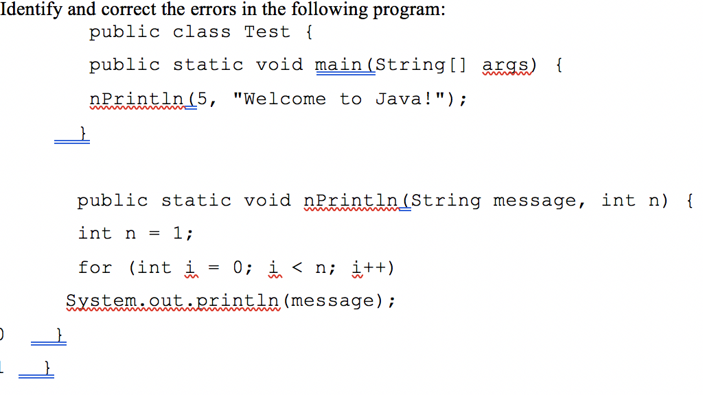 Solved Identify and correct the errors in the following | Chegg.com