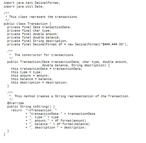 Solved (Java) Design an Interface named Account that | Chegg.com