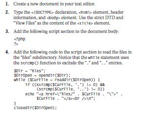 Can somebody help me with this PHP question? Must be | Chegg.com