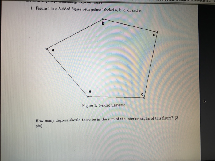 5 sided figure degrees