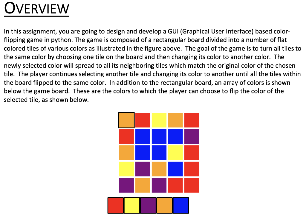 Solved OVERVIEW In this assignment, you are going to design | Chegg.com