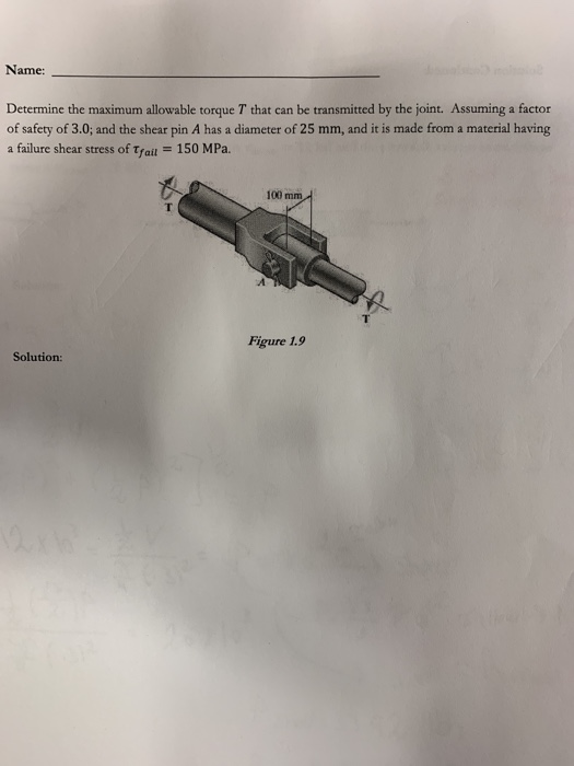 Solved Name: Determine the maximum allowable torque T that | Chegg.com