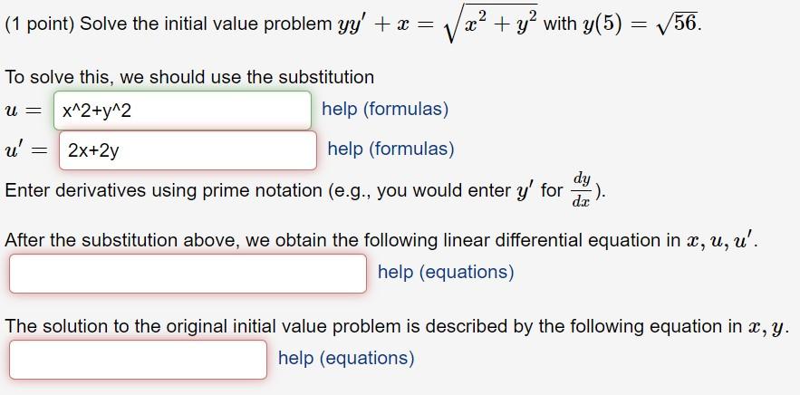 solved-1-point-solve-the-initial-value-problem-yy-x-x2-y2-chegg