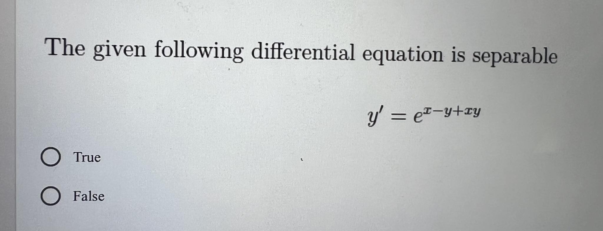 Solved The given following differential equation is | Chegg.com