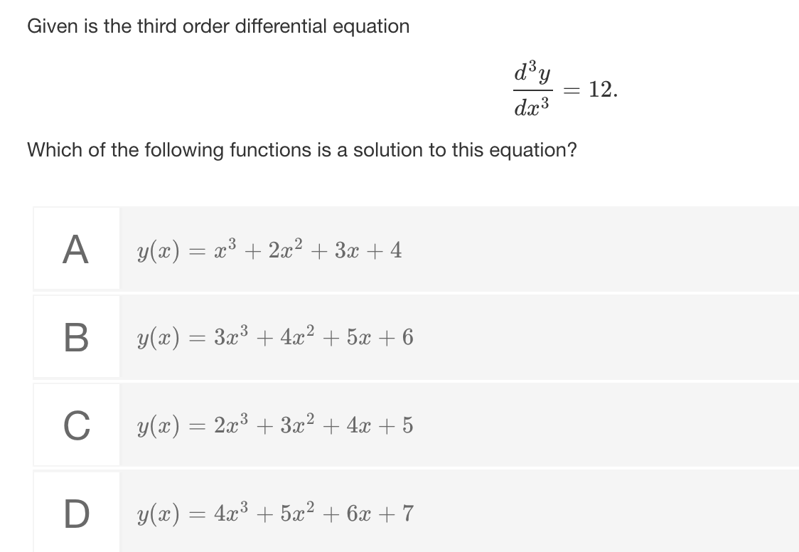 Solved Given is the third order differential equation d'y | Chegg.com