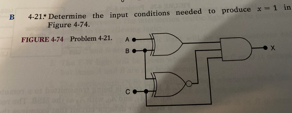 Solved B 4-21. Determine The Input Conditions Needed To | Chegg.com